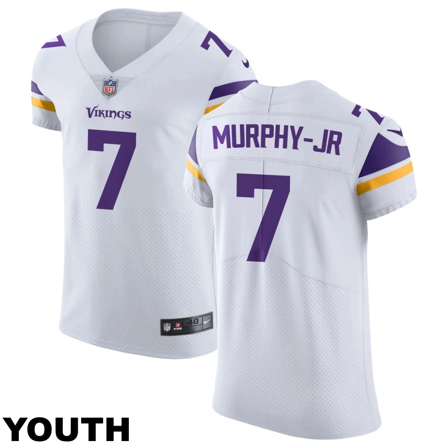 Youth Minnesota Vikings #7 Byron Murphy Jr White Vapor Untouchable Elite Jersey